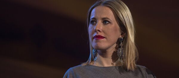 Архивное фото Российской телеведущей Ксении Собчак - Sputnik Кыргызстан