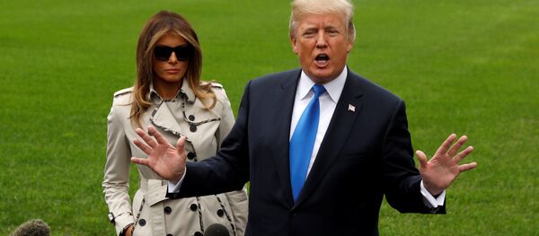 Президент США Дональд Трамп и первая леди Мелания - Sputnik Кыргызстан