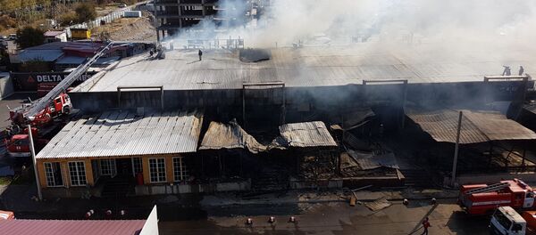Пожар в районе парка Асанбай в Бишкеке Пожар в районе парка Асанбай в Бишкеке - Sputnik Кыргызстан