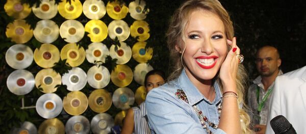 Архивное фото Российской телеведущей Ксении Собчак - Sputnik Кыргызстан