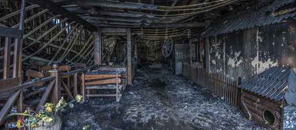 Пожар в районе парка Асанбай в Бишкеке - Sputnik Кыргызстан