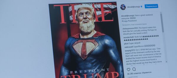Президент США Дональд Трамп в образе Супермена. Фото со страницы пользователя Instagram donaldjtrumpjr Президент США Дональд Трамп в образе Супермена. Фото со страницы пользователя Instagram donaldjtrumpjr - Sputnik Кыргызстан