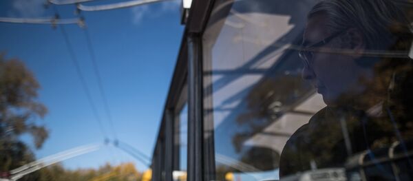 Пассажир в троллейбусе. Архивное фото - Sputnik Кыргызстан