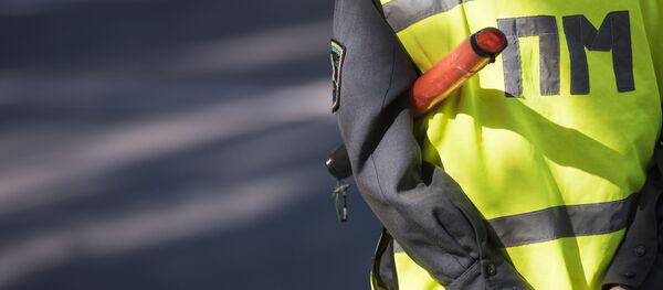 Сотрудник патрульной милиции. Архивное фото - Sputnik Кыргызстан