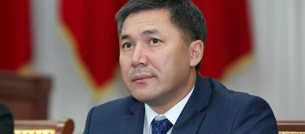 Вице-премьер-министр Кыргызской Республики Даир Кенекеев во время заседания правительства. Архивное фото - Sputnik Кыргызстан