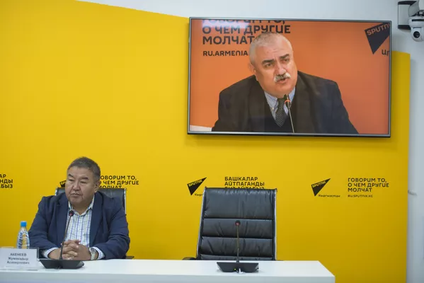 Фото с видеомоста об итогах межправсовета ЕАЭС - Sputnik Кыргызстан