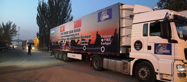 Открытие нового маршрута грузоперевозок Узбекистан — Кыргызстан — Китай - Sputnik Кыргызстан