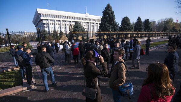 Митинг против разработки на ледниках в Бишкеке - Sputnik Кыргызстан