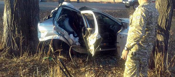 ДТП на трассе Балыкчи — Ананьево — Каракол - Sputnik Кыргызстан