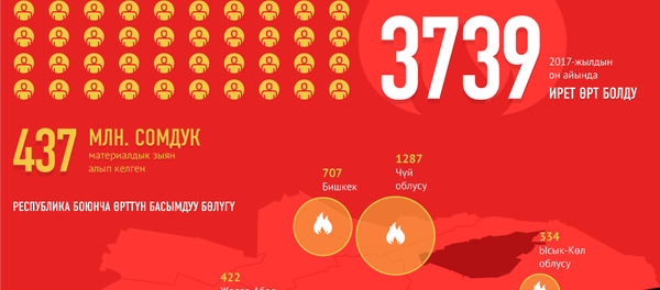 Кыргызстанда чыккан өрттөрдүн себептери �жана кесепеттери Кыргызстанда чыккан өрттөрдүн себептери �жана кесепеттери - Sputnik Кыргызстан