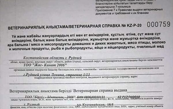 Документы, подтверждающие факт отправки груза с куриными яйцами из Казахстана в Кыргызстан - Sputnik Кыргызстан