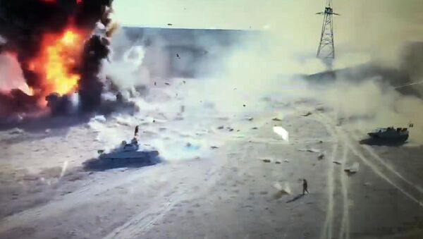 Нападение джихад-мобиля на танк — видео из Ирака - Sputnik Кыргызстан