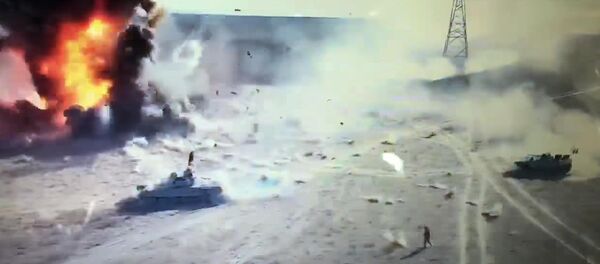 Нападение джихад-мобиля на танк — видео из Ирака - Sputnik Кыргызстан