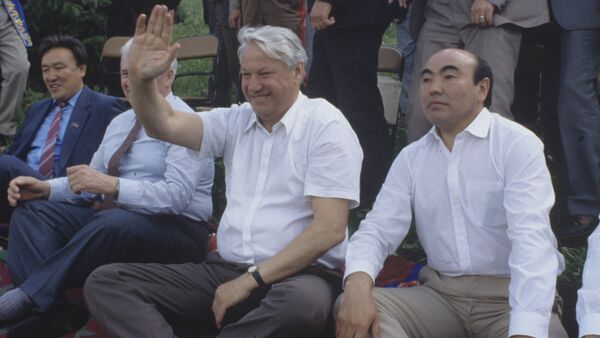 Борис Николаевич Ельцин и Аскар Акаев - Sputnik Кыргызстан