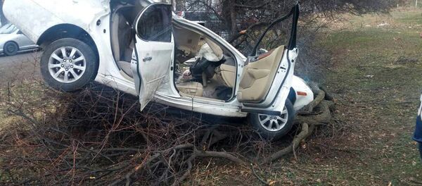 ДТП на выезде из совхоза Ала-Тоо в Чуйской области - Sputnik Кыргызстан