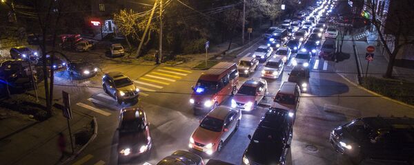 Автомобильный затор в день черной пятницы в Бишкеке - Sputnik Кыргызстан