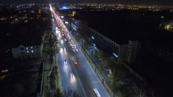 Вид на ночной Бишкек. Архивное фото - Sputnik Кыргызстан