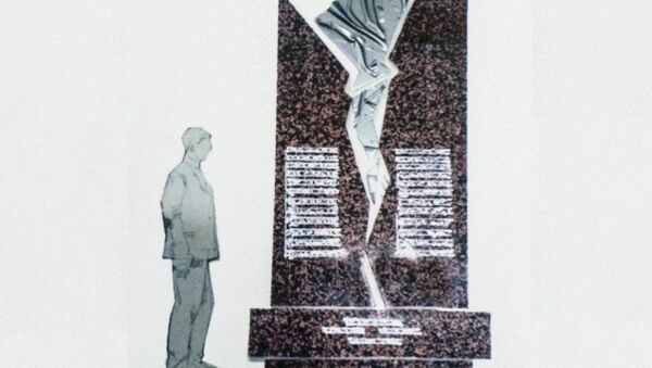 Эскиз мемориального комплекса жертвам авиакрушения в Дача СУ - Sputnik Кыргызстан