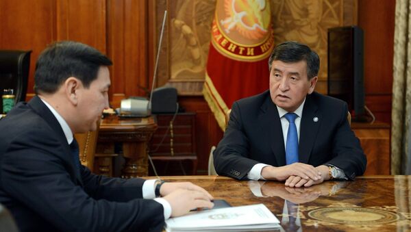 Президент КР Сооронбай Жээнбеков принял председателя ГКНБ Абдиля Сегизбаева - Sputnik Кыргызстан