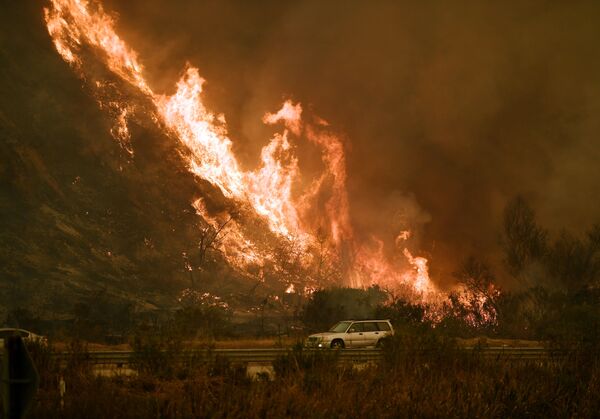 Лесные пожары в Калифорнии - Sputnik Кыргызстан