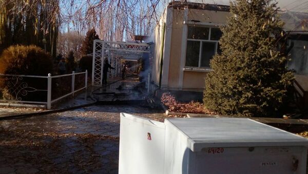 Пожар в пансионате Витязь в Иссык-Куле - Sputnik Кыргызстан