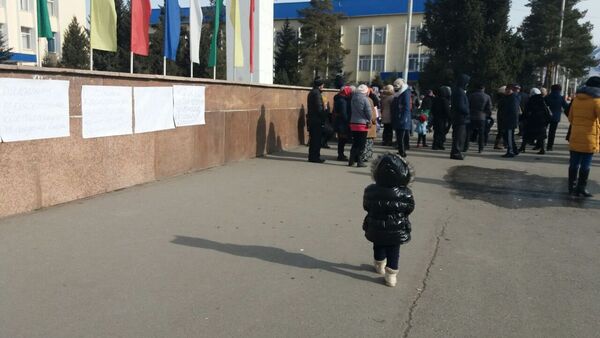 Нарын шаарынын тургундары тынчтык митингин өткөргөнүн жергиликтүү кабарчы билдирди - Sputnik Кыргызстан