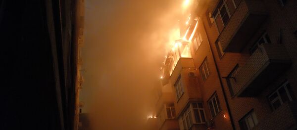 Пожар в многоэтажном жилом доме. Архивное фото - Sputnik Кыргызстан