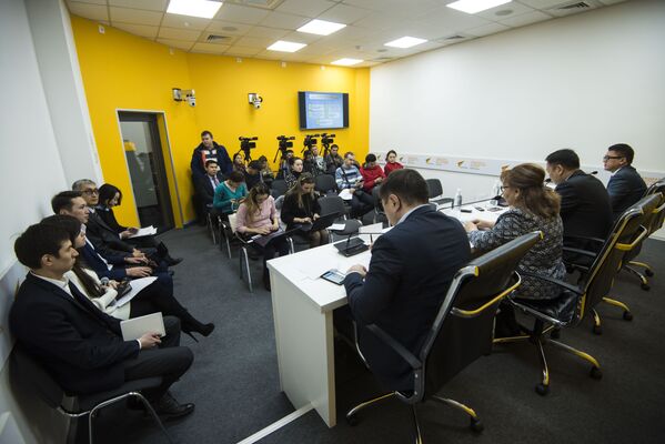 Журналисты на пресс-конференции - Sputnik Кыргызстан