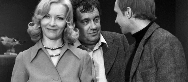 На съемках фильма Ирония судьбы или С легким паром. Архивное фото - Sputnik Кыргызстан