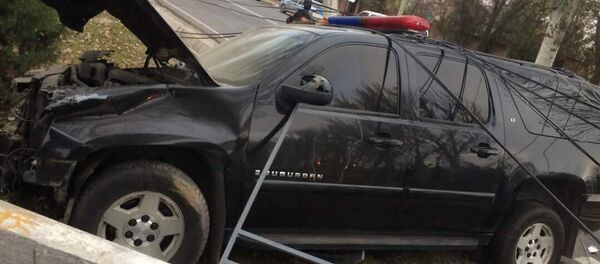 ДТП на правительственной трассе с автомашиной ГКНБ - Sputnik Кыргызстан