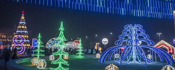 Новогоднее оформление Бишкека - Sputnik Кыргызстан