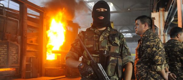 Өзбекстандын Улуттук коопсуздук кызматынын аскери. Архив - Sputnik Кыргызстан