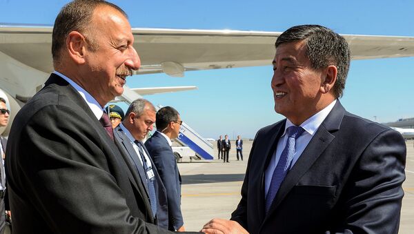 Визит президента Азербайджанской Республики Ильхама Алиева в КР - Sputnik Кыргызстан