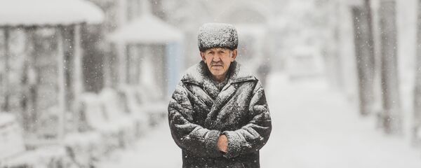 Обильный снегопад в Бишкеке - Sputnik Кыргызстан