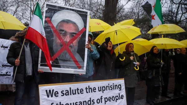 Акция протеста у посольства Ирана в западном Лондоне - Sputnik Кыргызстан