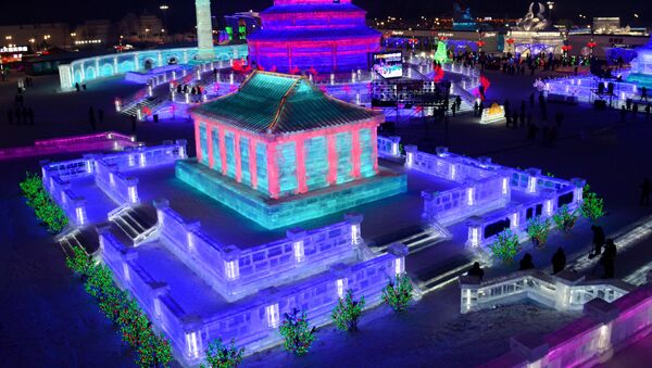 34-й Харбинский Международный фестиваль льда и снега в Китае - Sputnik Кыргызстан