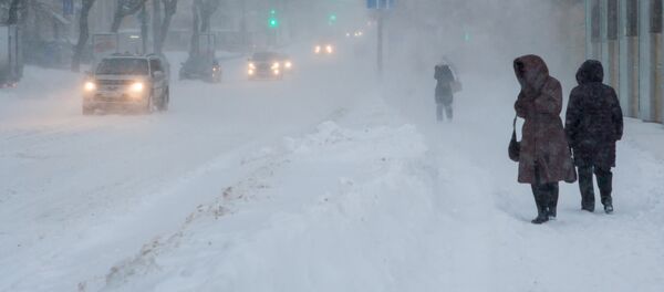 Снегопад в Карелии - Sputnik Кыргызстан