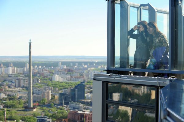 Смотровая площадка на небоскребе Высоцкий в Екатеринбурге - Sputnik Кыргызстан