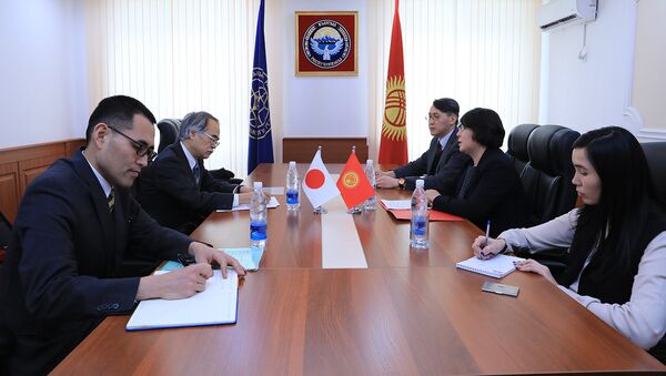 Встреча первого заместителя министра иностранных дел КР Динары Кемеловой с послом Японии в КР Ёсихиро Ямамура - Sputnik Кыргызстан