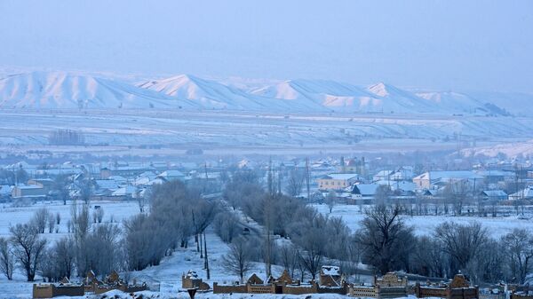 Вид на село в Кочкорском районе Нарынской области. Архивное фото - Sputnik Кыргызстан