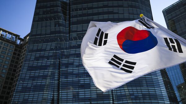 Флаг Республики Корея в Сеуле. Архивное фото - Sputnik Кыргызстан