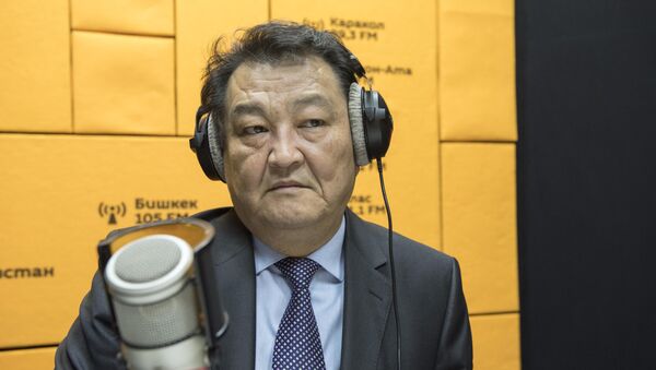 Саламаттык сактоо министри Талантбек Батыралиев маек учурунда - Sputnik Кыргызстан