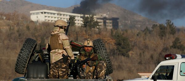 Нападение на отель Интерконтиненталь в Кабуле Нападение на отель Интерконтиненталь в Кабуле - Sputnik Кыргызстан