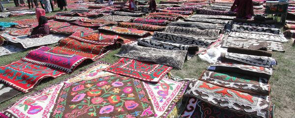 Выставка войлочных изделий. Архивное фото - Sputnik Кыргызстан