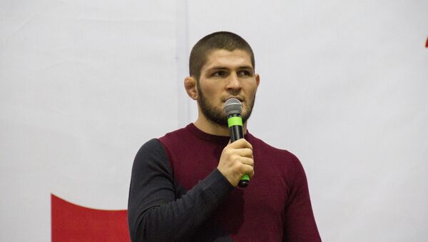 Визит известного бойцы UFC Хабиба Нурмагомедова в Бишкек  - Sputnik Кыргызстан
