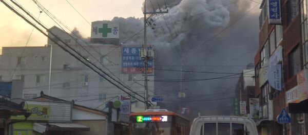 Пожар в больнице в городе Мильян (Южная Корея) - Sputnik Кыргызстан