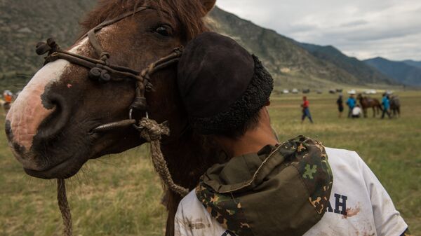 Мальчик с лошадью в горах. Архивное фото - Sputnik Кыргызстан
