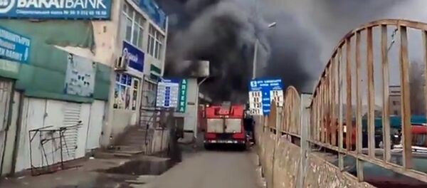 На Ошском рынке крупный пожар — прямая трансляция - Sputnik Кыргызстан