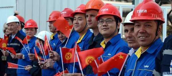 Церемония открытия главного корпуса новых энергоблоков ТЭЦ г.Бишкек - Sputnik Кыргызстан