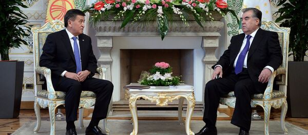 Официальный визит президента КР Сооронбая Жээнбекова в Таджикистан - Sputnik Кыргызстан